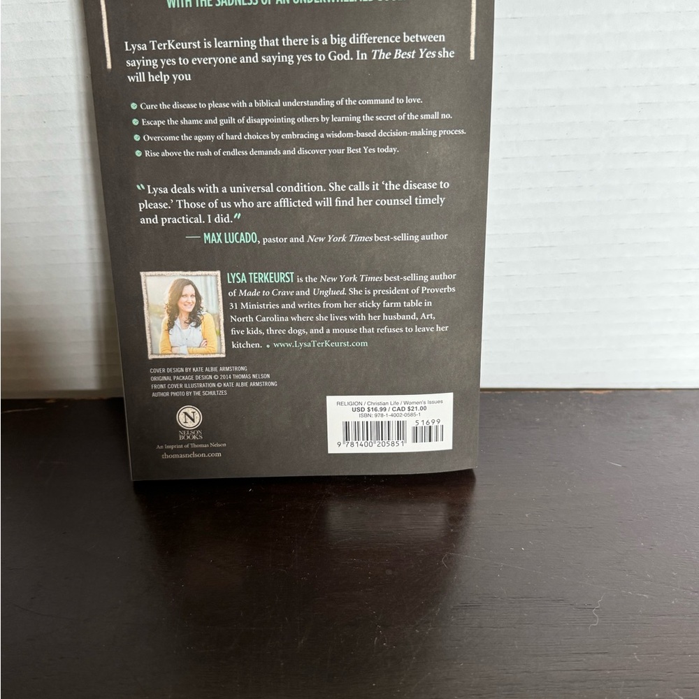 The Best Yes Book by Lysa TerKeurst - Picture 2 of 4